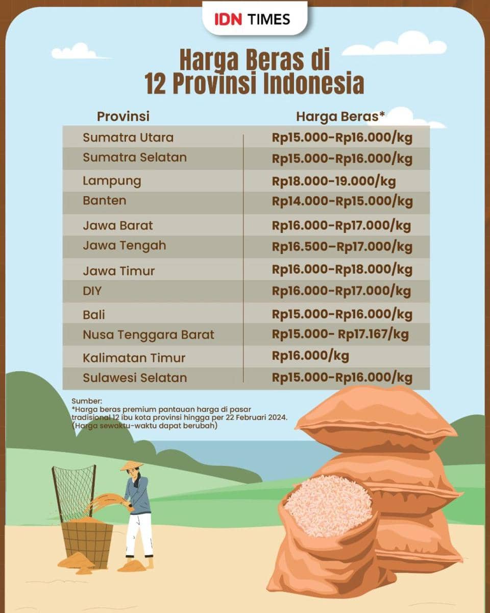 Ilustrasi harga beras. (IDN Times/Aditya Pratama).