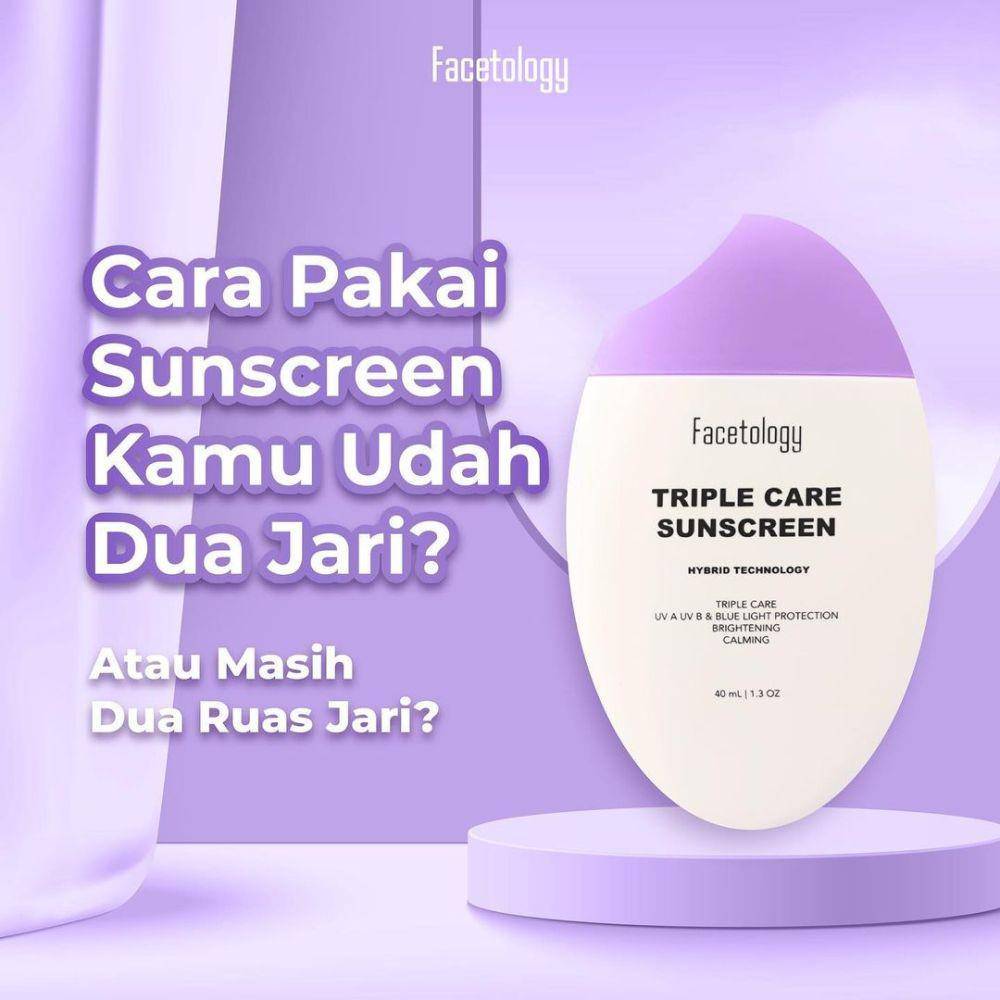 Facetology Triple Care Sunscreen. (instagram.com/facetologyofficial)