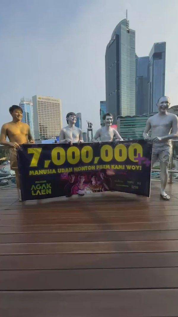 cast Agak Laen jadi manusia silver (instagram.com/pilem.agak.laen)