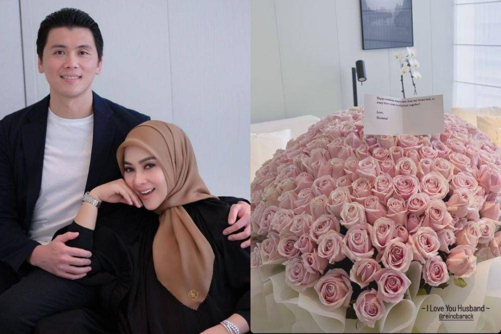 Anniversary ke-5 Syahrini dan Reino Barack (Instagram.com/princessyahrini)