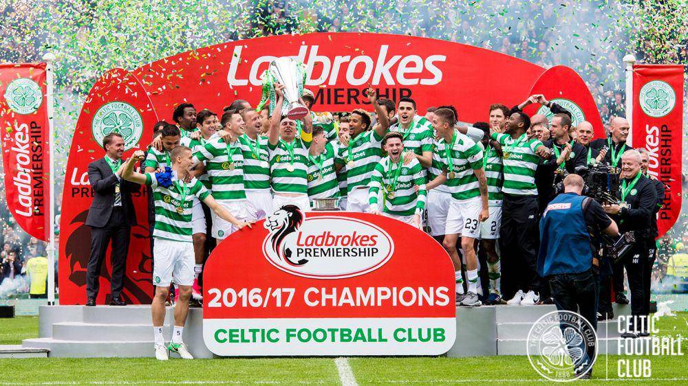 Celtic memiliki rekor 42 laga tanpa kalah pada periode November 2016--Agustus 2017. (twitter.com/CelticFC)