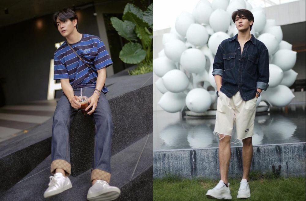 7 Referensi Outfit ke Taman Hiburan ala Joong Archen, Nyaman dan Chic
