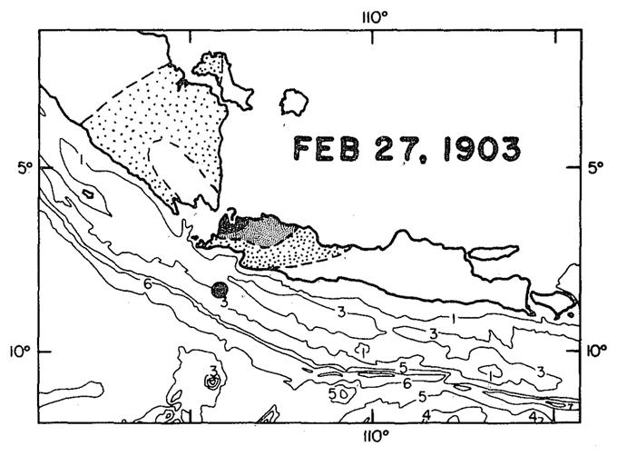 Titik Gempa Bayah Tak Jauh dari Pusat Gempa Merusak Tahun 1903