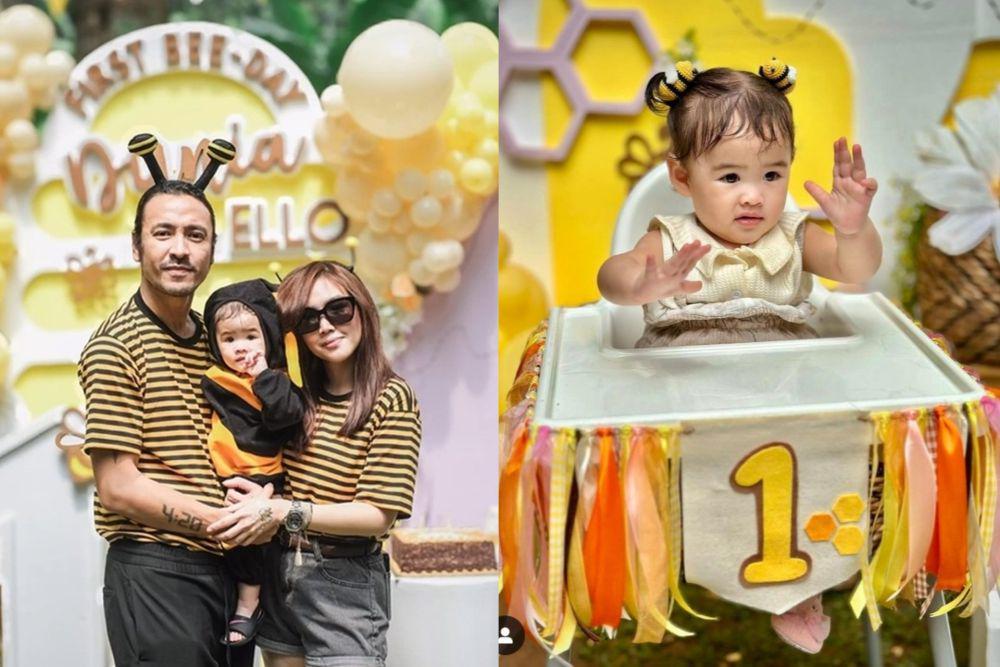 7 Potret Pesta Ulang Tahun Pertama Dunia, Anak Marcello Tahitoe