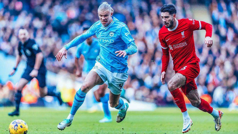 Manchester City melawan Liverpool di EPL 2023/2024. (mancity.com)
