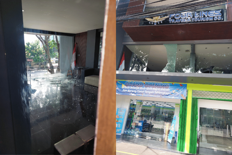 TKP di mana seorang pria diduga ditembak oleh mantan suami artis (dok. IDN Times/Istimewa)