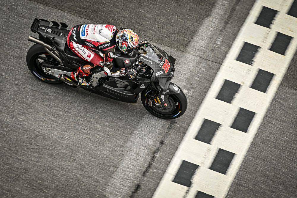 Takaaki Nakagami saat menjalani tes pramusim MotoGP 2024 di Malaysia. (twitter.com/lcr_team)