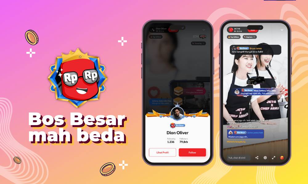 tampilan UI live stream (dok. IDN App)