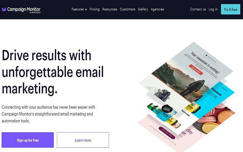 Tampilan platform Campaign Monitor (dok. campaignmonitor.com)