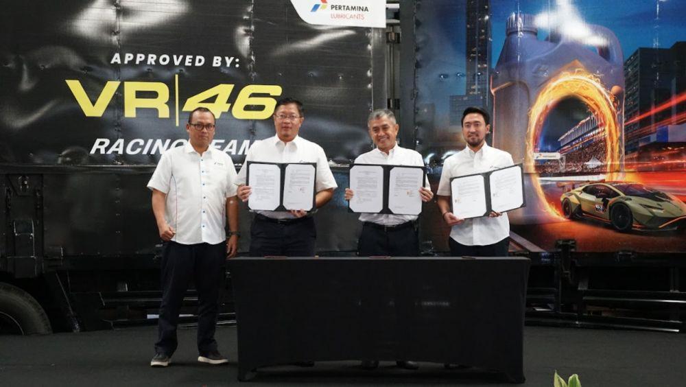 Peresmian kerjasama PT Pertamina Lubricants dengan PT Patra Logistik dan PT Elnusa Petrofin