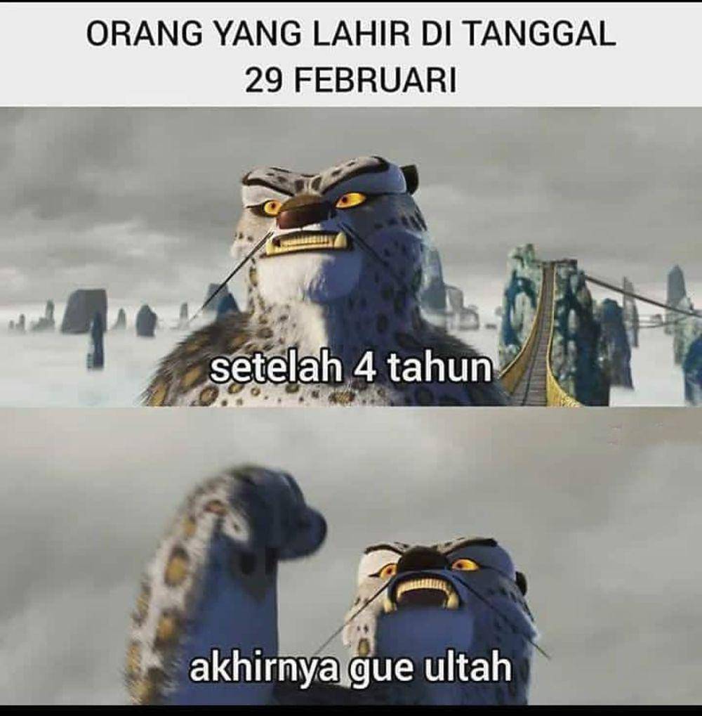 meme tahun kabisat (instagram.com/syamsul_alam.spd)