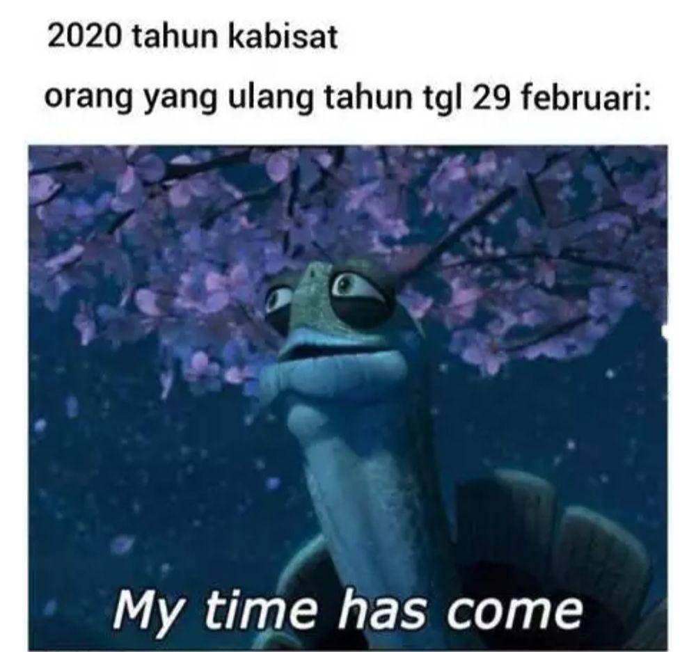 meme tahun kabisat (instagram.com/onecak)