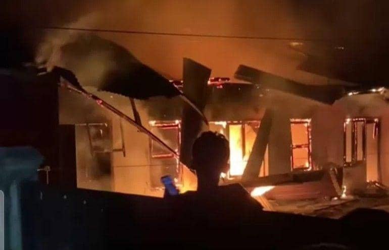 (Lokasi mess Karyawan SPBU yang terbakar di Lubuk Linggau) IDN Times/istimewa