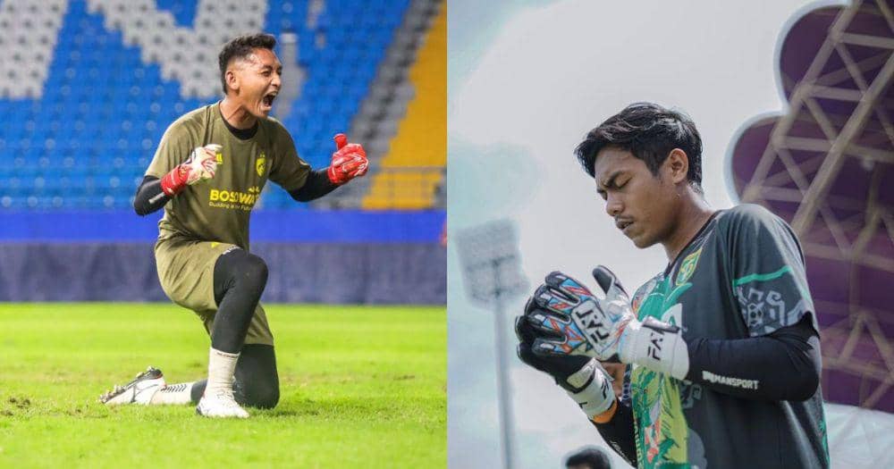 Kiper PSM Makassar, Reza Arya Pratama - Kiper Persebaaya Surabaya, Andhika Ramadhani (Kolase Berbagai Sumber)