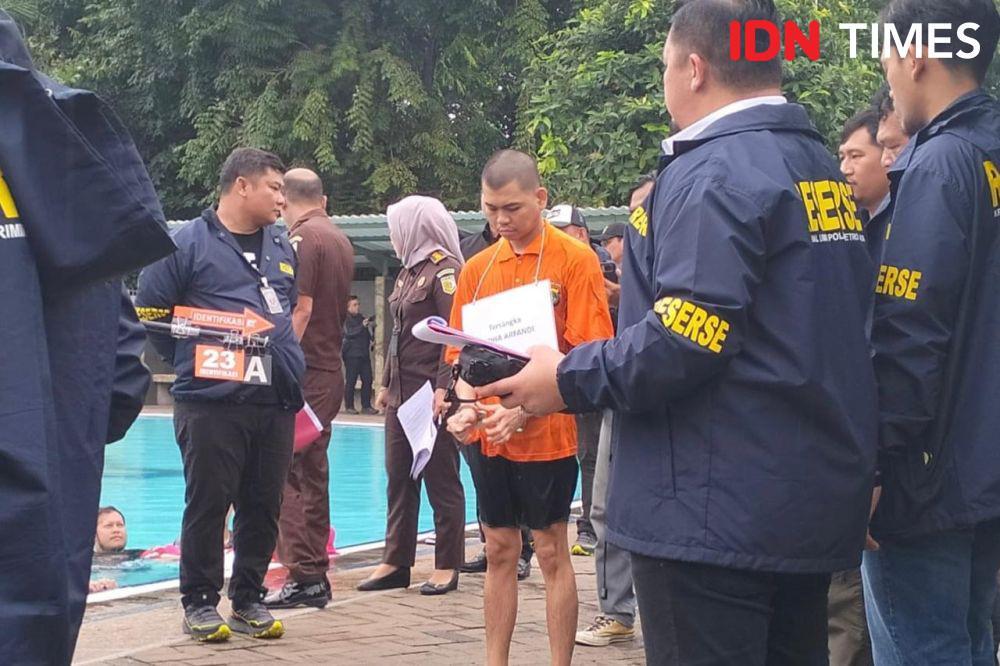 Detik-Detik Tersangka Yudha Menoleh ke CCTV Sebelum Tenggelamkan Dante