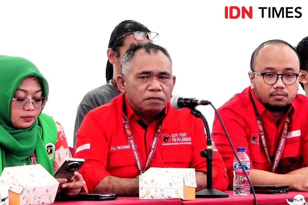 Saksi dari pasangan calon nomor urut tiga, Ganjar Pranowo - Mahfud MD, Al Munandar (IDN Times/Yosafat Diva Bayu Wisesa)