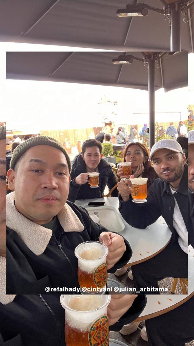 potret Refal Hady ke London (instagram.com/cintyanl)