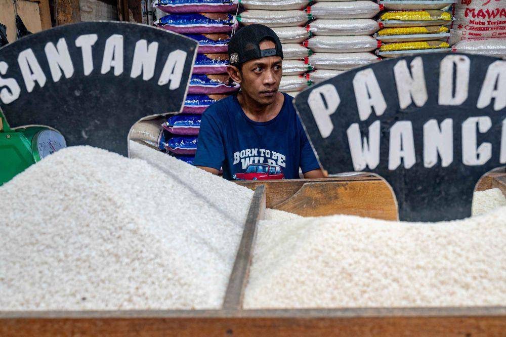 ilustrasi penjual beras di pasar (ANTARA FOTO/Basri Marzuki)