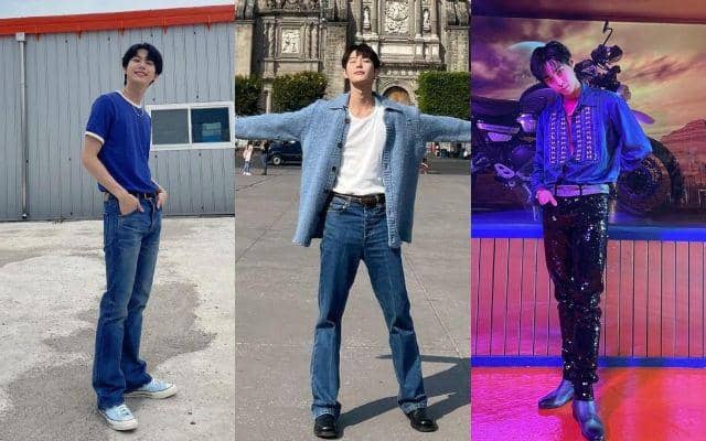 7 Inspirasi OOTD Nuansa Biru ala Doyoung NCT, Fresh Banget!