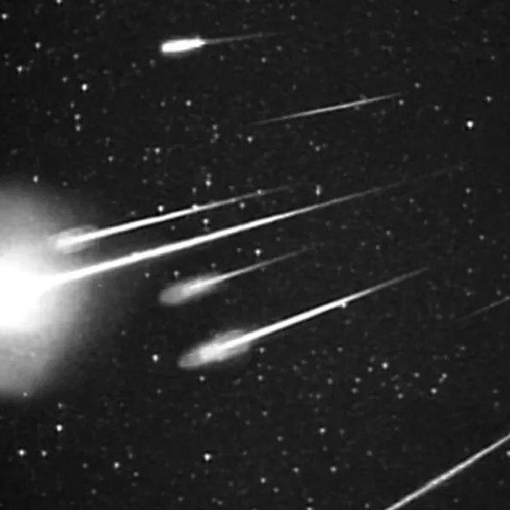 potret hujan meteor (NASA/Ames Research Center/ISAS/Shinsuke Abe dan Hajime Yano)