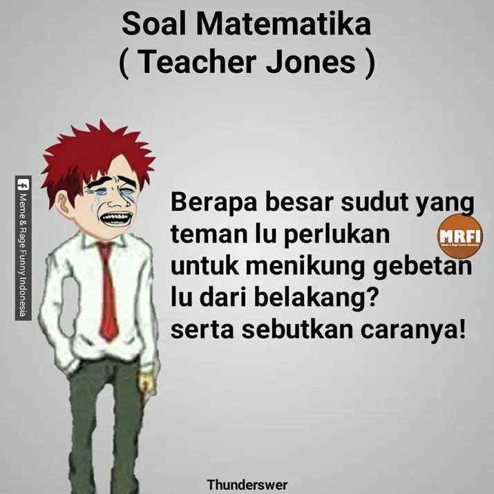 meme soal matematika (facebook.com/Meme Rage Funny Indonesia)