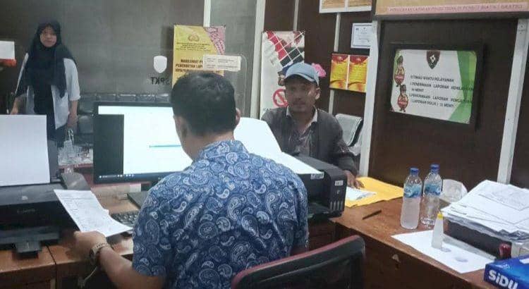 Ilustrasi membuat laporan polisi.(Dok: istimewa)