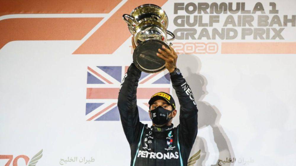 Lewis Hamilton saat menjuarai GP Bahrain 2020. (fia.com)