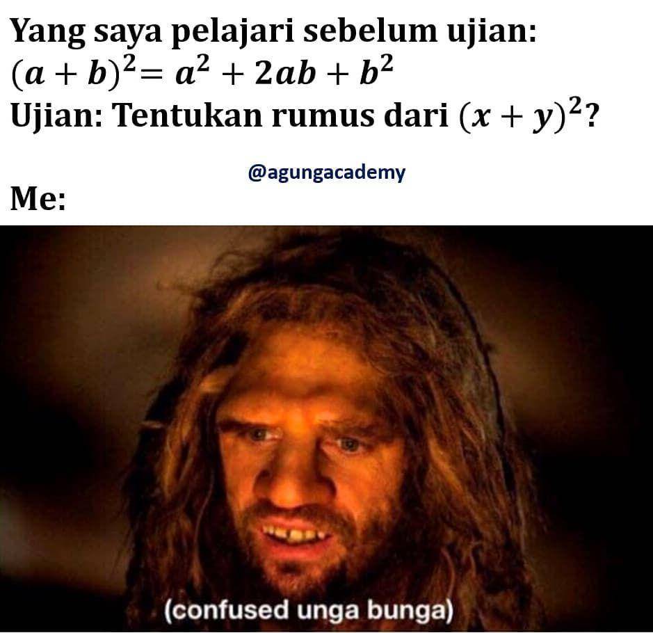 meme soal matematika (instagram.com/agungacademy)