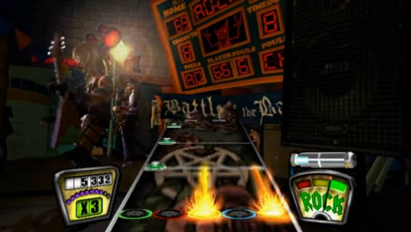Gameplay Guitar Hero II (dok. Harmonix/Guitar Hero II)