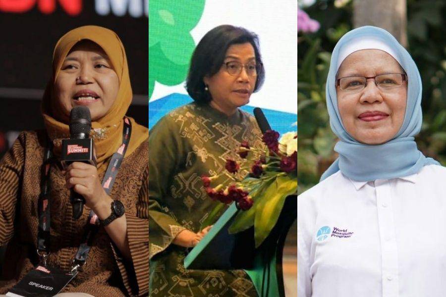 Tri Mumpuni, Sri Mulyani, Prof. dr. Adi Utarini, M.Sc, MPH, Ph.D. (IDN Times/Kevin Handoko l instagram.com/smindrawati l Dok. Istimewa)