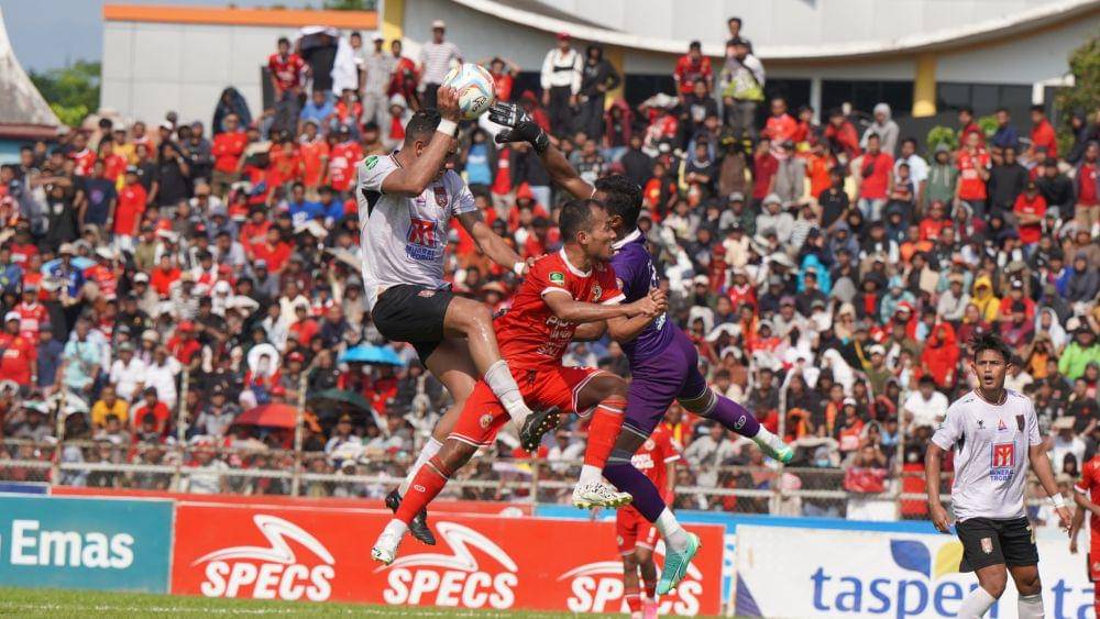 Malut United lawan Semen Padang. (Dok. Malut United)