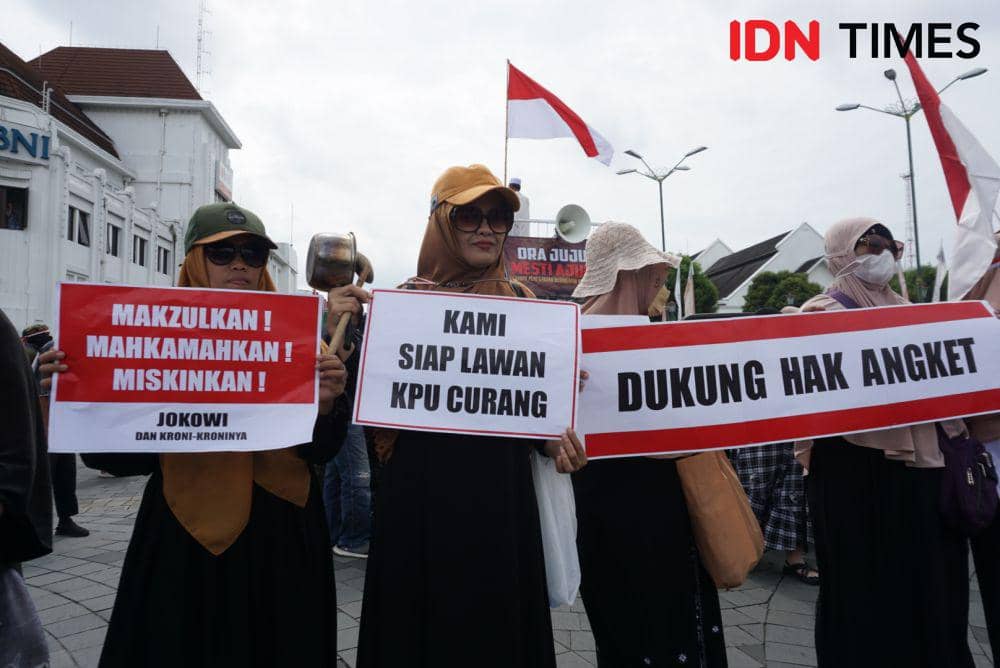 Aksi Jogja Menggugat Dukung Hak Angket DPR