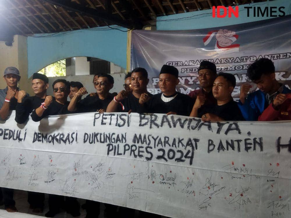 Santri dan Mahasiswa di Serang Dukung Hak Angket Kecurangan Pemilu