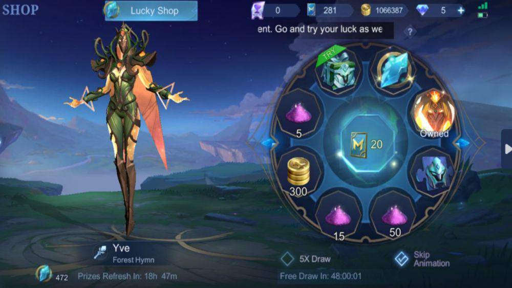 tampilan Lucky Spin (dok. Moonton/Mobile Legends)