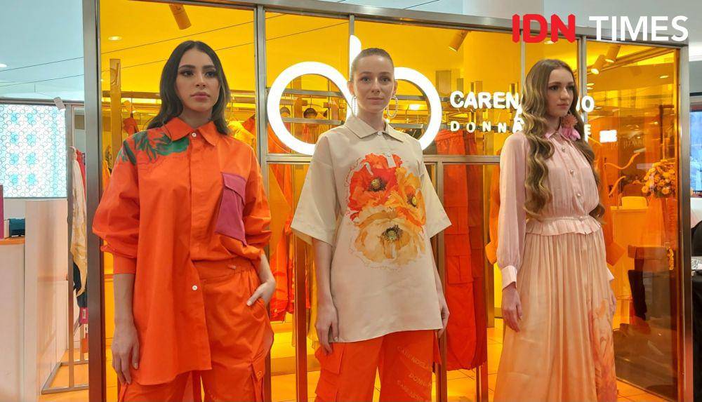 Peluncuran koleksi Madre oleh Caren Delano for Donna Prive ada Kamis (28/02/2024) di Mall Senayan City, Jakarta Selatan. (IDN Times/Jeremia Ananta)