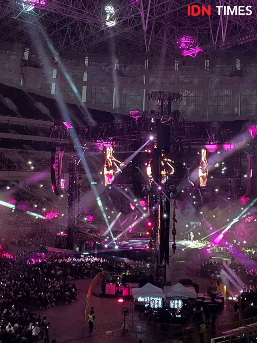 Ed Sheeran konser di Jakarta 2024 (IDN Times/Erfah Nanda)