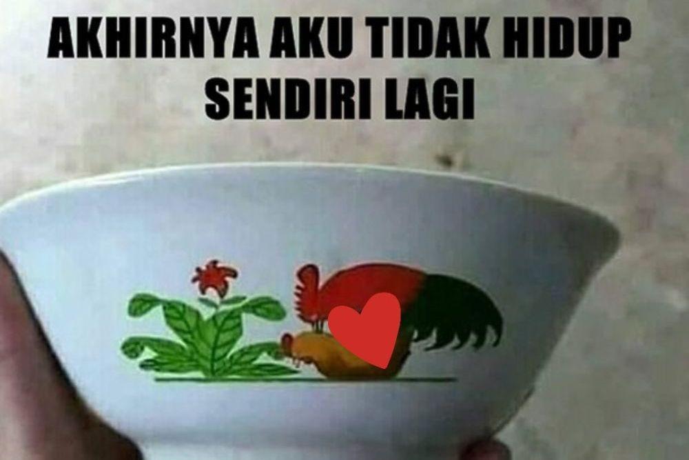 7 Meme Logo Ayam Jago, Jadi Gambar Khas di Mangkuk Bakso