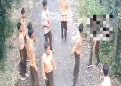 Aksi bullying yang viral di Kota Malang. (Instagram/@malangraya_info)