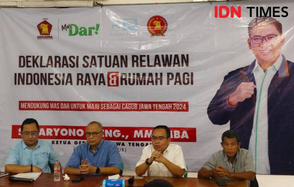 Relawan Gerindra Banyumas Dukung Eks Ajudan Prabowo Jadi Cagub Jateng