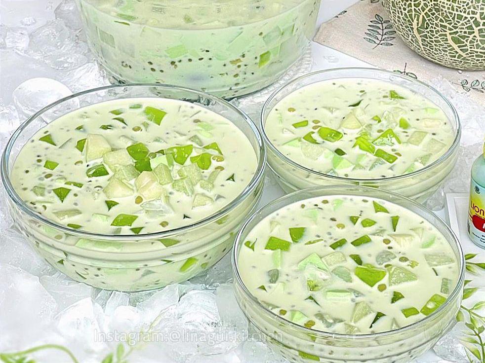 Resep Es Creamy Cocomelon Sago untuk Takjil Buka Puasa yang Segar