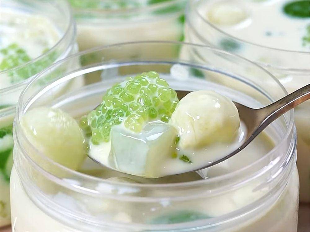 ilustrasi es creamy cocomelon sago (instagram.com/Iis.achmady)