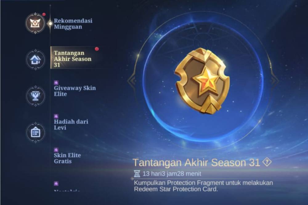 Tantangan Akhir Season 31 Mobile Legends, Raih Star Safety Card