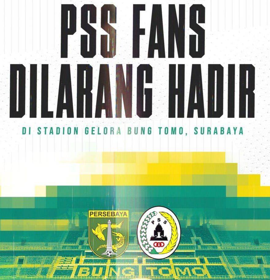 Larangan PSS Fans hadir di Gelora Bung Karno, Minggu (3/3/2024) (Instagram/pssleman)