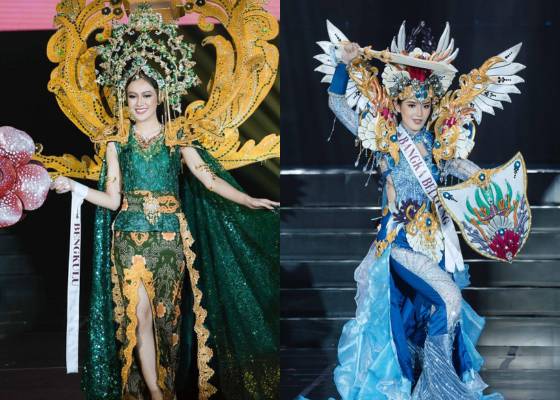 Kostum Tradisional Finalis dari Sumatra di Puteri Indonesia 2024 (Instagram.com/officialputeriindonesia)