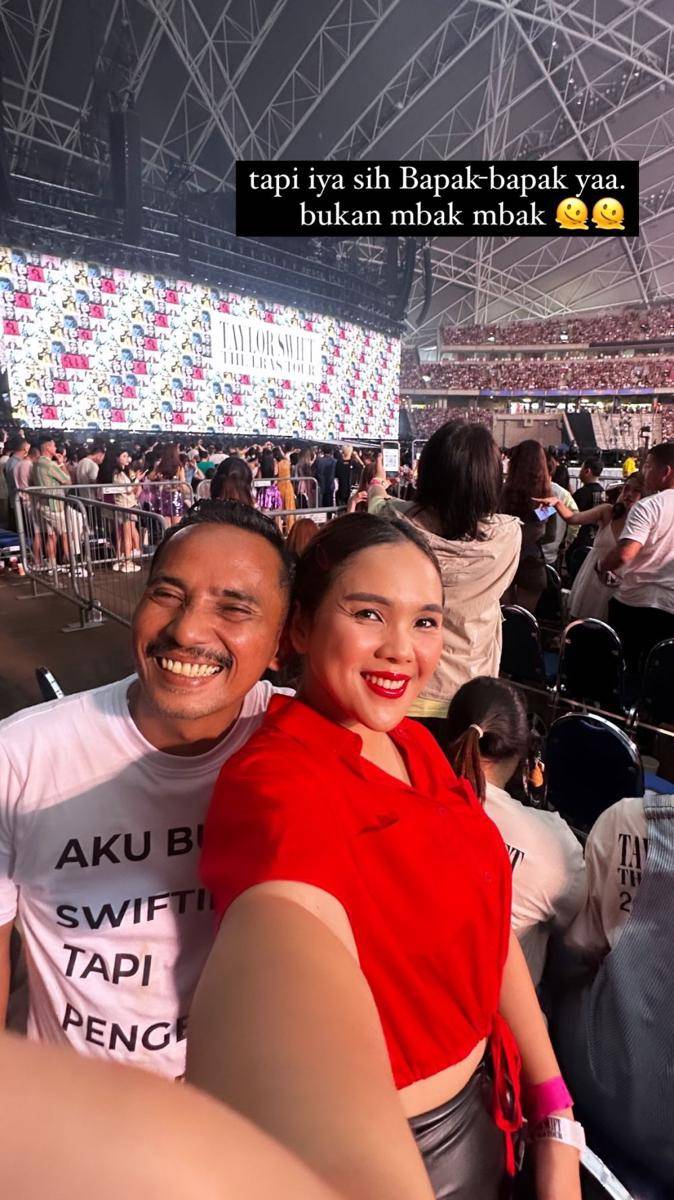 viral suami nonton konser Taylor Swift demi nyenengin istri (instagram.com/ulfamerdeka)