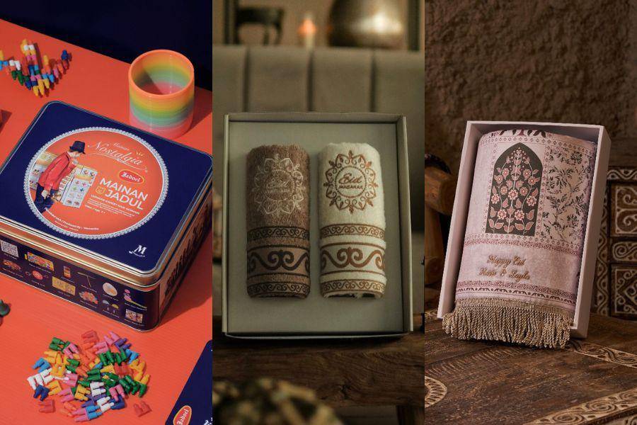 Referensi hampers lebaran. (shopee.co.id/Howel and Co Official Shop | shopee.co.id/Momenku Official Shop | shopee.co.id/Toko Handuk Official Store)