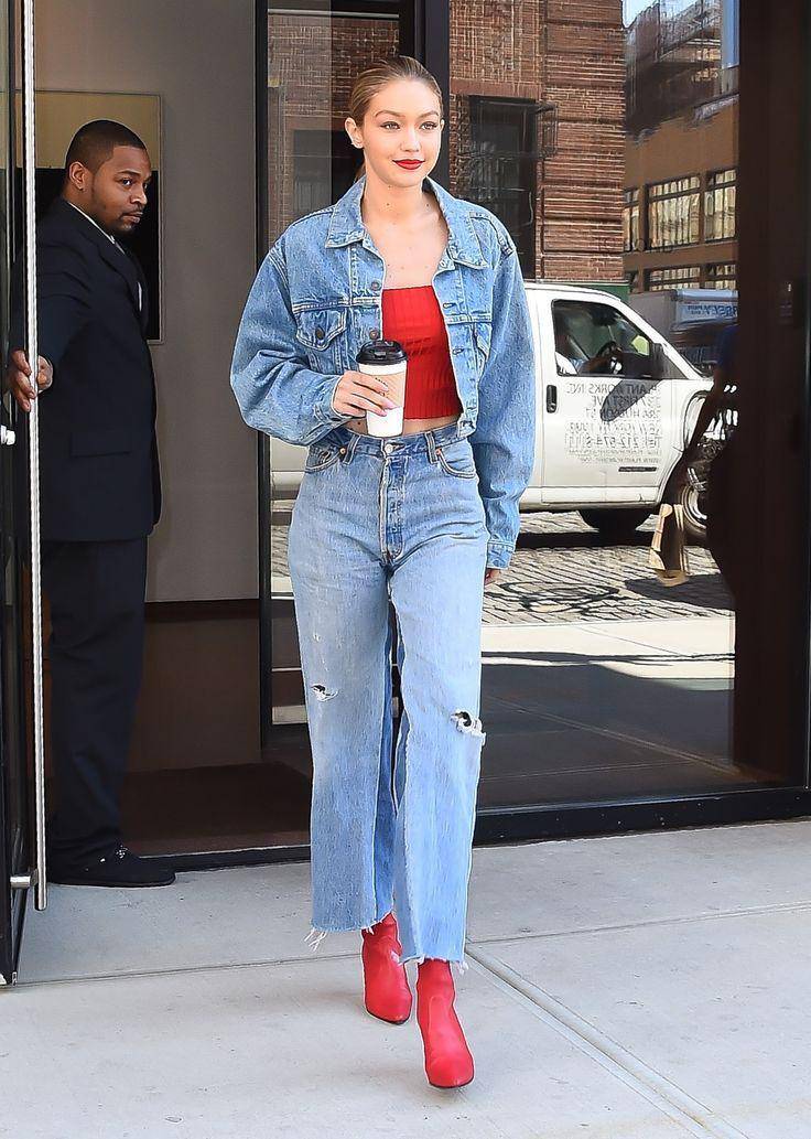 Jeans jacket ala hollywood (Pinterest.com/Daily Mail Online)