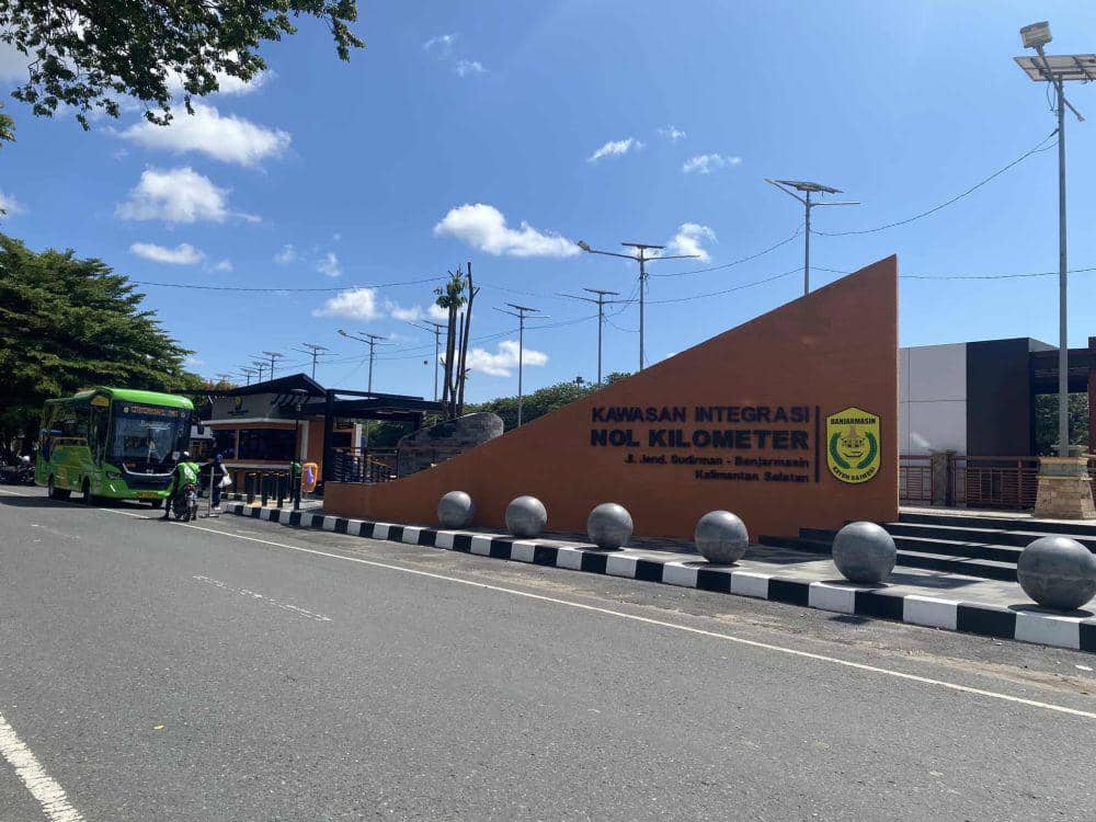 Kawasan integrasi Nol Kilometer Banjarmasin.