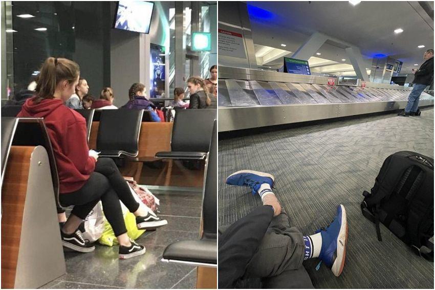 8 Potret Hal Membingungkan di Bandara, Ada Manusia Kaki Tiga
