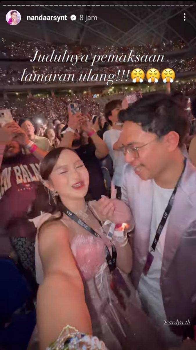 potret Nanda Arsyinta nonton konser Taylor Swift (instagram.com/nandaarsynt)